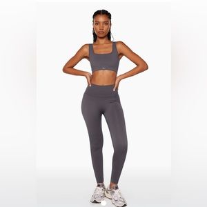 Set Active Sculptflex Seamless Leggings Pebble Gray Size Small